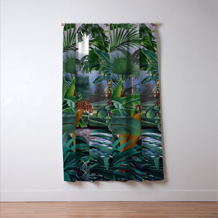 Leopard Jungle Window Curtain Gallery Image 3