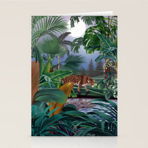 Leopard Jungle Stationery Card Gallery Image 1