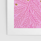 Winter Berries & Pine Branches in Pink & Gold Poster Gallery Image 3