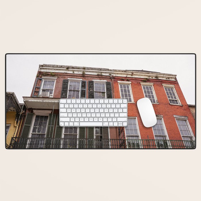 New Orleans French Quarter x Bourbon Street New Orleans Photography Desk Mat Gallery Image 1