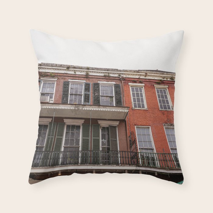New Orleans French Quarter x Bourbon Street New Orleans Photography Throw Pillow Gallery Image 6