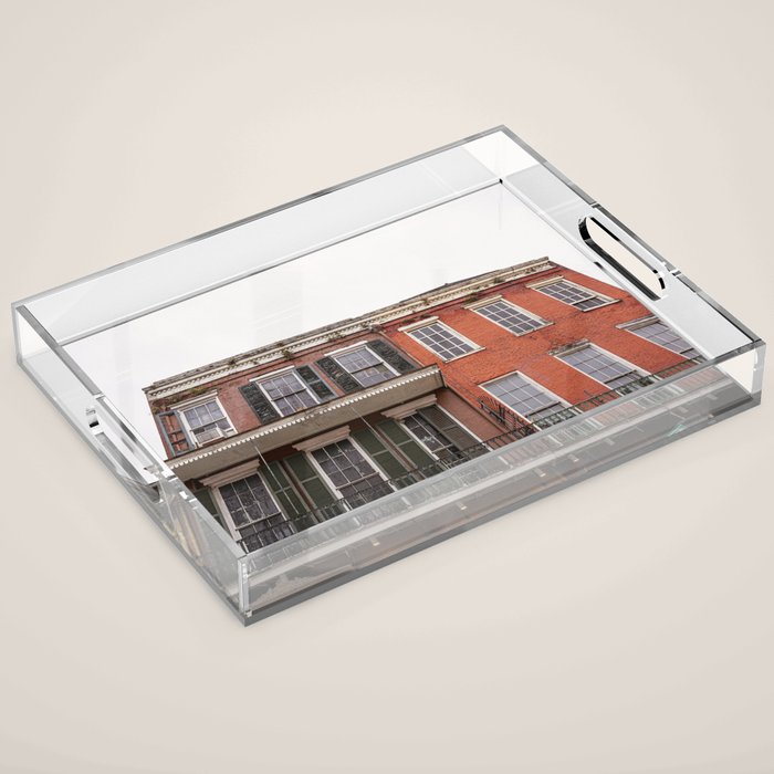 New Orleans French Quarter x Bourbon Street New Orleans Photography Acrylic Tray Gallery Image 1