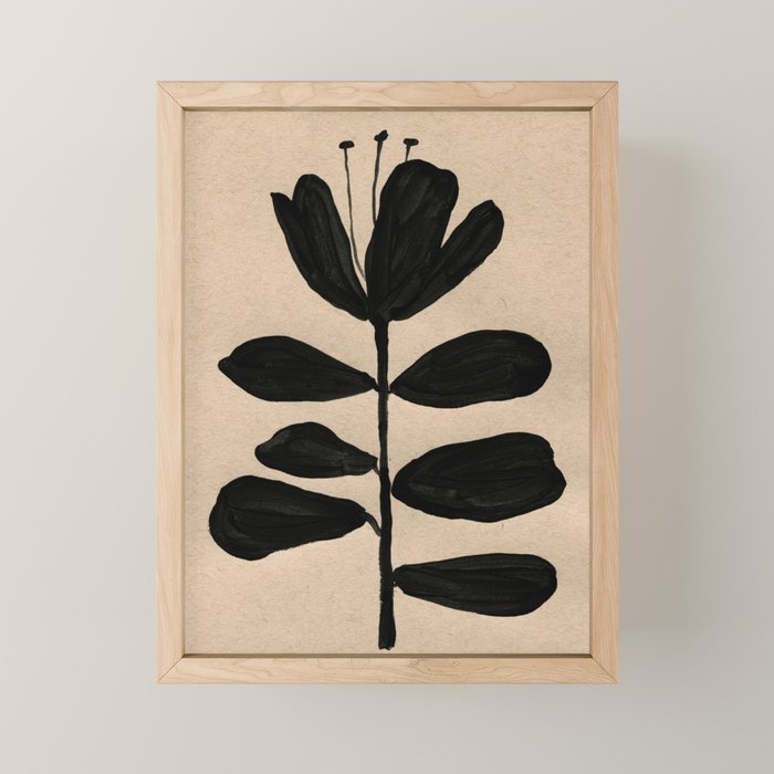 Bloom in Black Mini Art Print Gallery Image 1