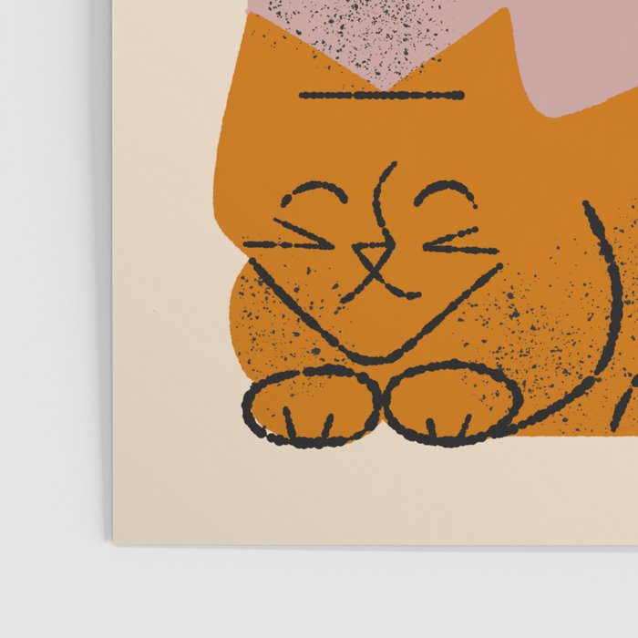 Four Cat Pile Poster Gallery Image 3