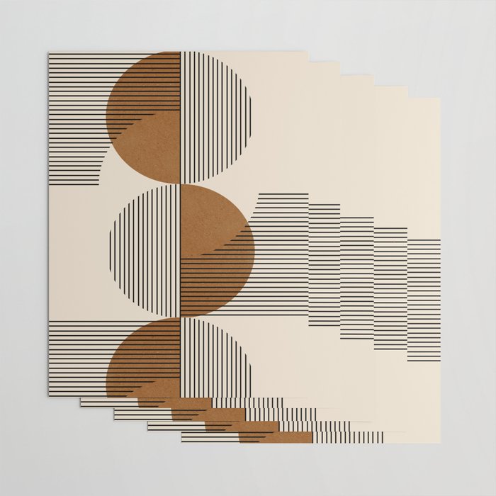 Abstraction_SUNSHINE_BALANCE_YINYANG_LINE_POP_ART_0630A Wrapping Paper Gallery Image 3