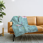 Paris - my blue love Throw Blanket Gallery Image 1