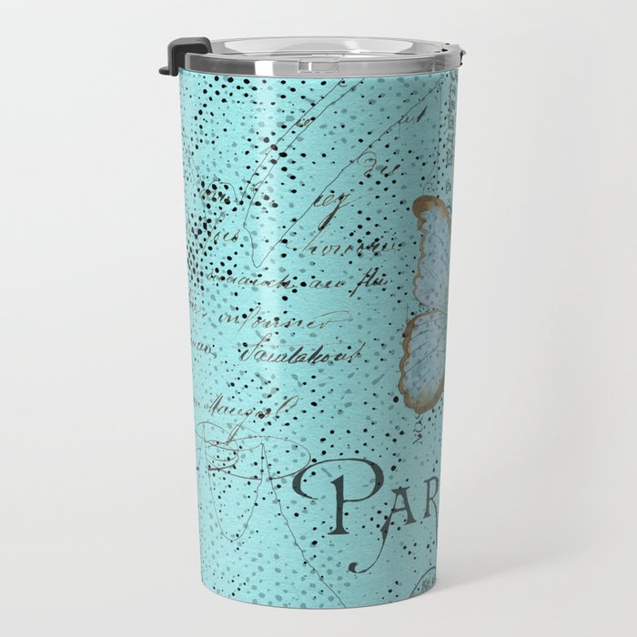 Paris - my blue love Travel Mug Gallery Image 3