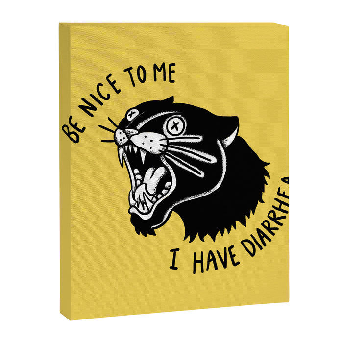 Panther Poop Canvas Print Gallery Image 1