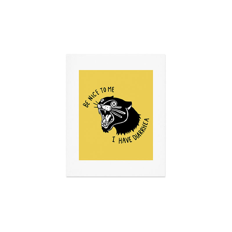 Panther Poop Art Print
