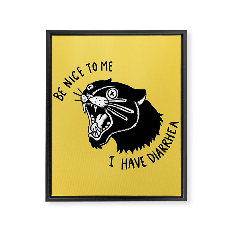 Panther Poop Framed Canvas Print Gallery Image 6