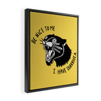 Panther Poop Framed Canvas Print Gallery Image 2