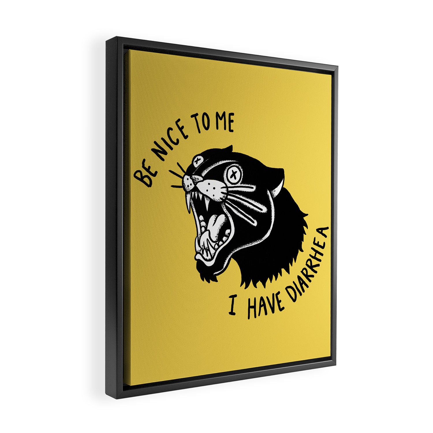 Panther Poop Framed Canvas Print Gallery Image 2