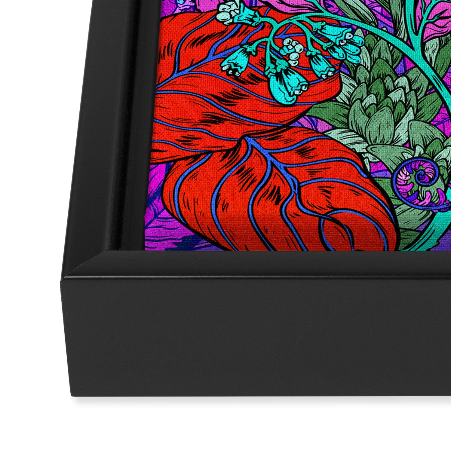 Electric Garden Framed Canvas Print Gallery Image 3