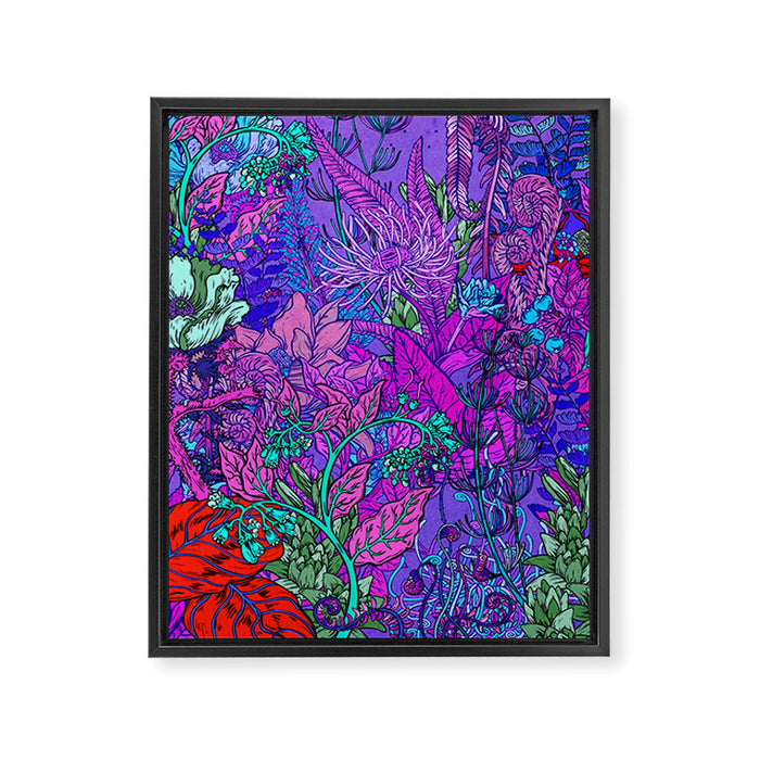 Electric Garden Framed Canvas Print Gallery Image 1