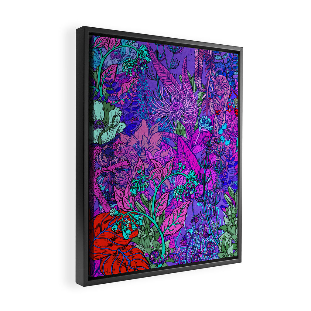 Electric Garden Framed Canvas Print Gallery Image 2