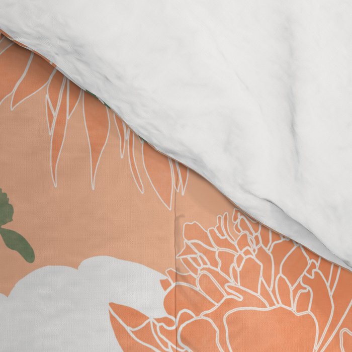 Modern floral blooms PGM7 Comforter Gallery Image 4