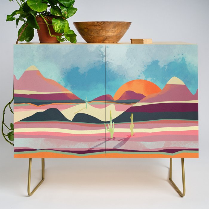 Pink Desert Glow Credenza Gallery Image 1