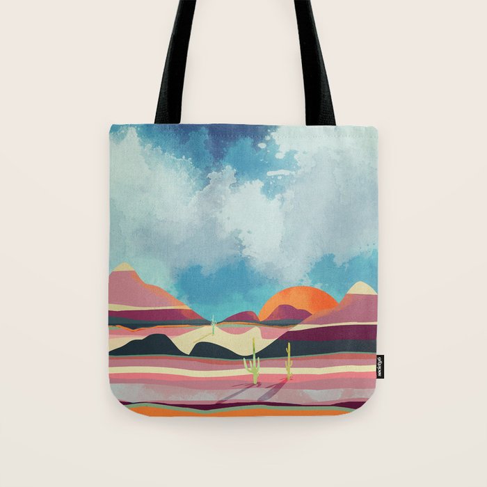 Pink Desert Glow Tote Bag Gallery Image 1