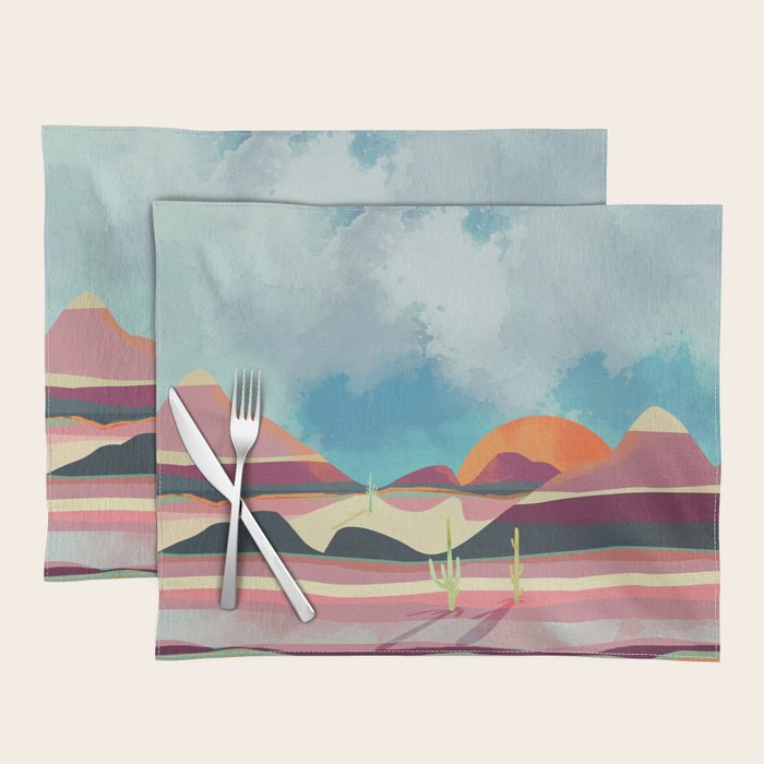 Pink Desert Glow Placemat Gallery Image 1