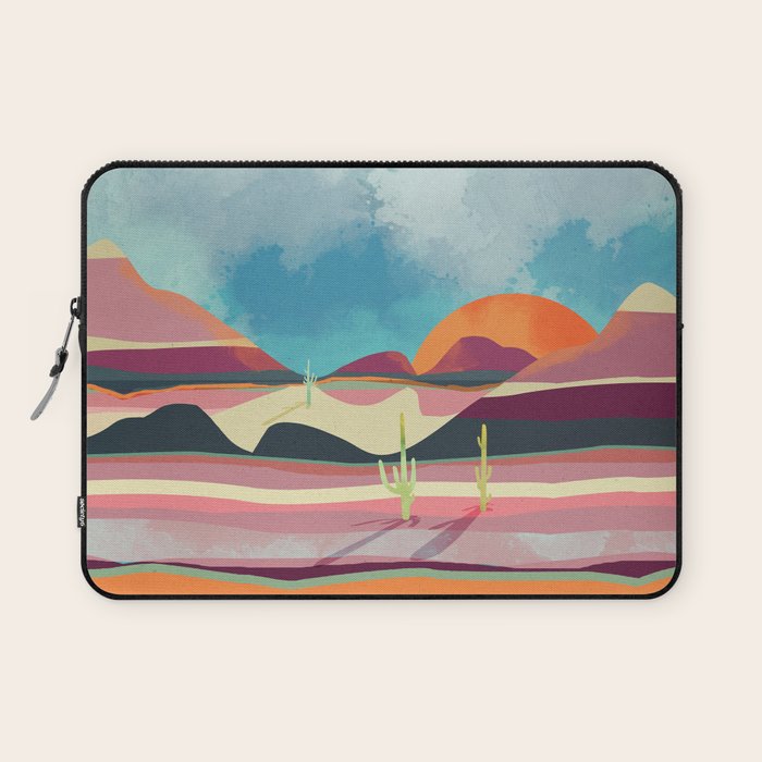 Pink Desert Glow Laptop Sleeve Gallery Image 1