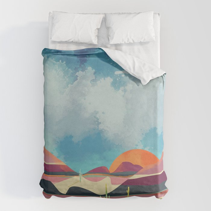Pink Desert Glow Duvet Cover Gallery Image 1