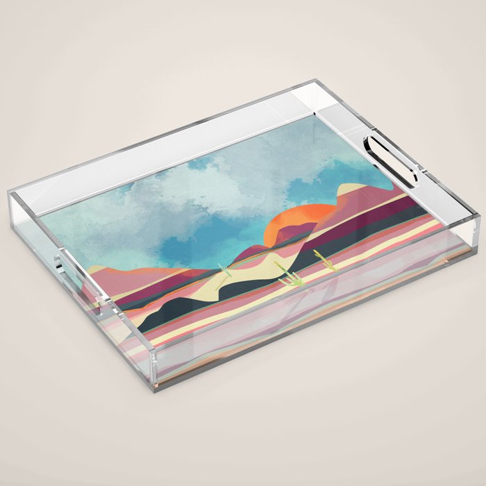 Pink Desert Glow Acrylic Tray Gallery Image 1