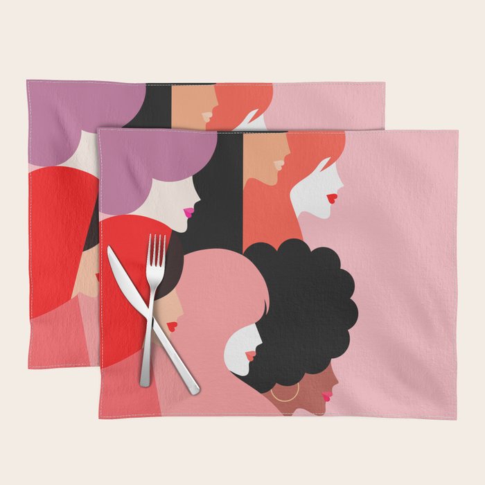 Girl Power we persist  #girlpower Placemat Gallery Image 1