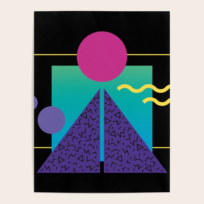 Memphis Pattern 37 / 80s - 90s Retro Poster Gallery Image 1