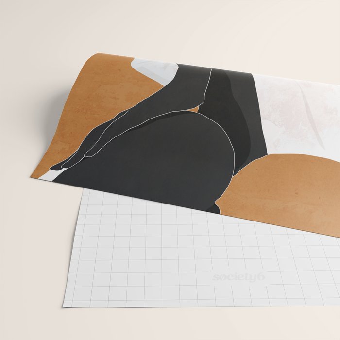 Minimal Art Girl 9a Wrapping Paper Gallery Image 2