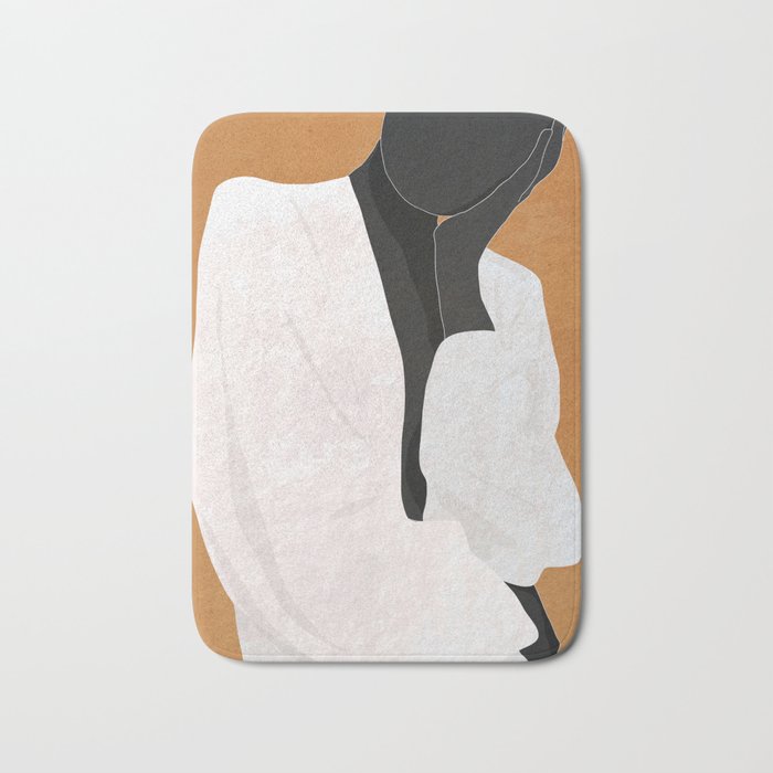 Minimal Art Girl 9a Bath Mat Gallery Image 1