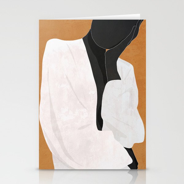 Minimal Art Girl 9a Stationery Card Gallery Image 2