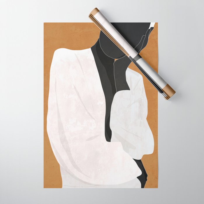 Minimal Art Girl 9a Wrapping Paper Gallery Image 1