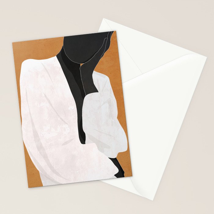 Minimal Art Girl 9a Stationery Card Gallery Image 2