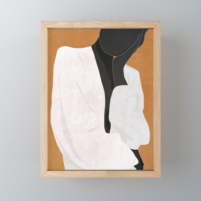Minimal Art Girl 9a Mini Art Print Gallery Image 1