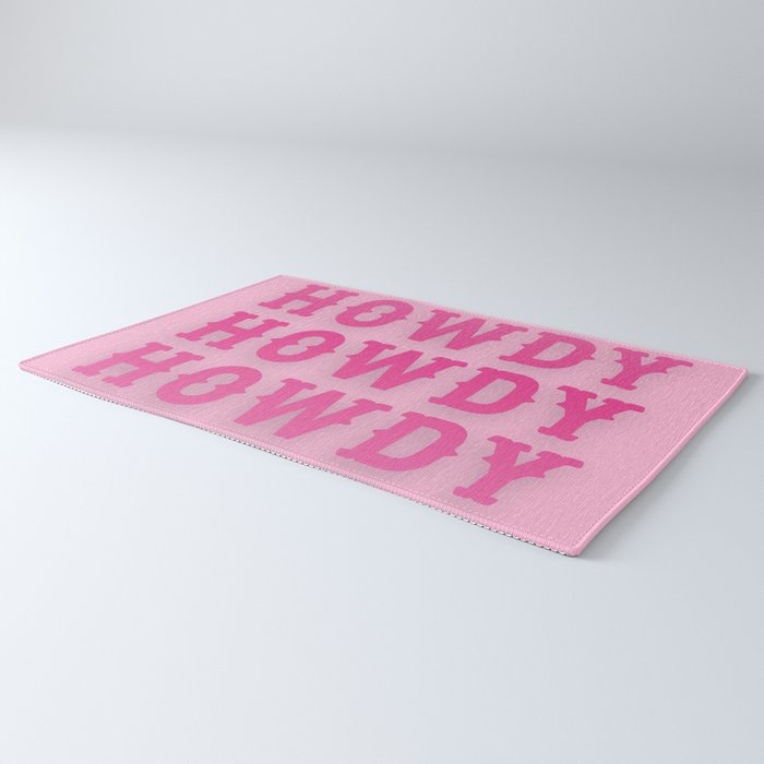 Howdy - Pink Western Aesthetic Rug Gallery Image 3