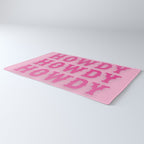 Howdy - Pink Western Aesthetic Rug Gallery Image 3