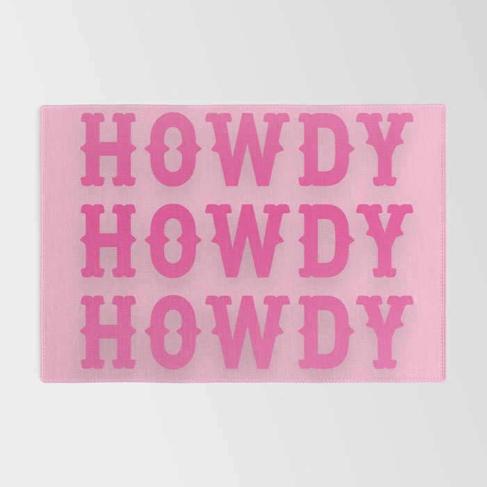 Howdy - Pink Western Aesthetic Rug Gallery Image 2