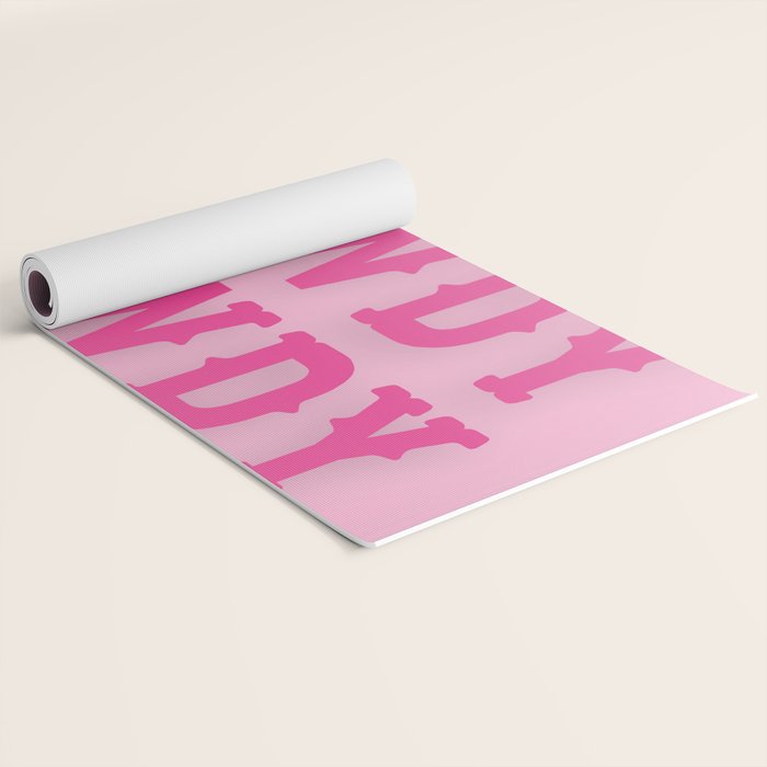 Howdy - Pink Western Aesthetic Yoga Mat Gallery Image 2