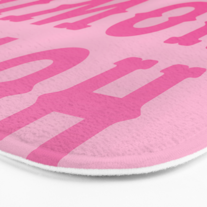 Howdy - Pink Western Aesthetic Bath Mat Gallery Image 3