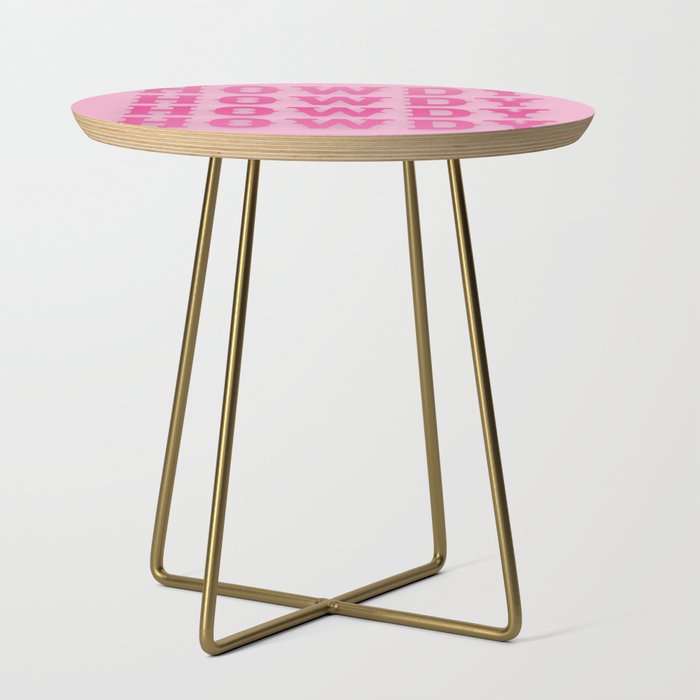Howdy - Pink Western Aesthetic Side Table