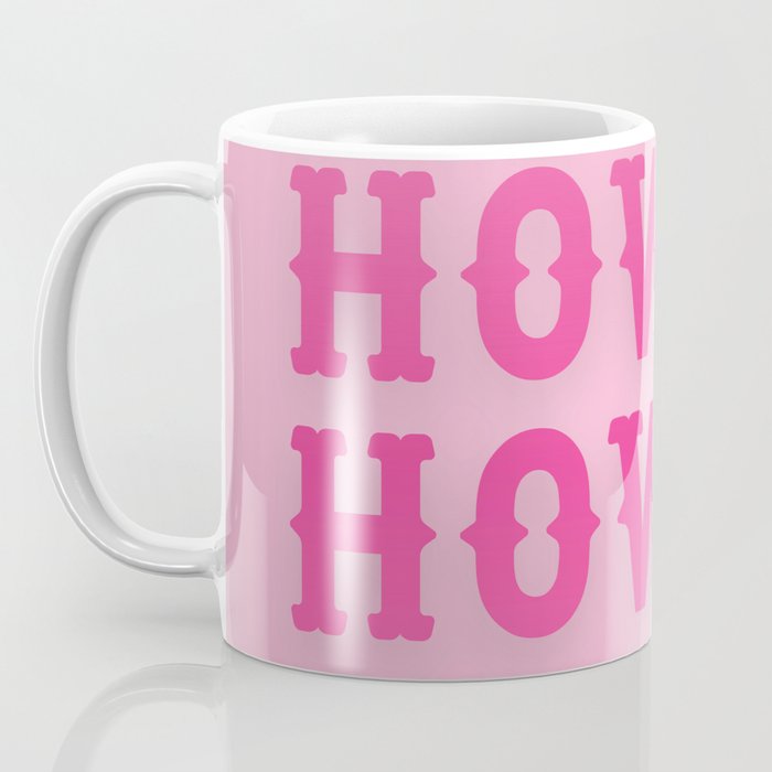 Howdy - Pink Western Aesthetic Coffee Mug Gallery Image 3