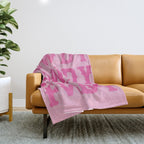 Howdy - Pink Western Aesthetic Throw Blanket Gallery Image 1