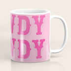 Howdy - Pink Western Aesthetic Coffee Mug Gallery Image 1