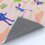 Let's Play Tennis in Peachy Pink Rug Gallery Image 4