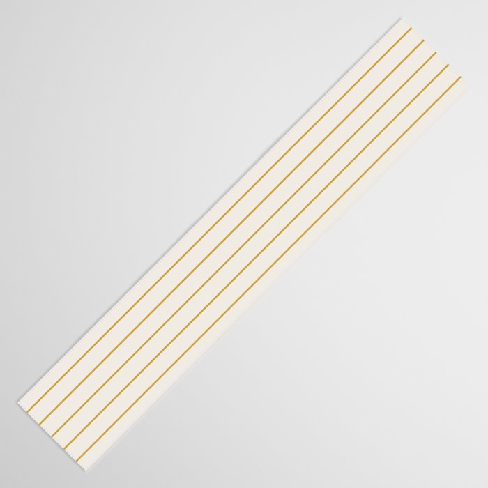 Minimal Arch XXXVI Creme and Orange Modern Geometric Lines Table Runner Gallery Image 3