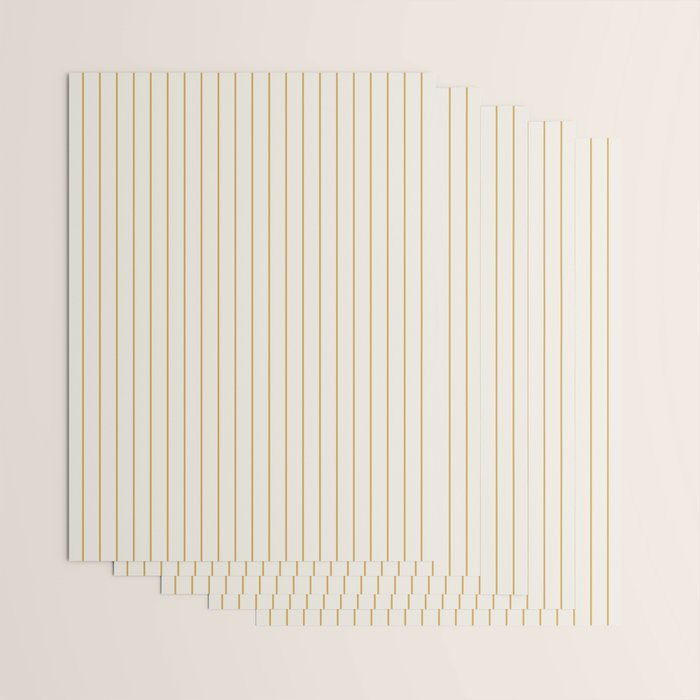 Minimal Arch XXXVI Creme and Orange Modern Geometric Lines Wrapping Paper Gallery Image 3