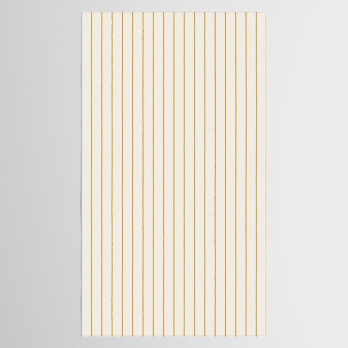 Minimal Arch XXXVI Creme and Orange Modern Geometric Lines Tablecloth Gallery Image 2