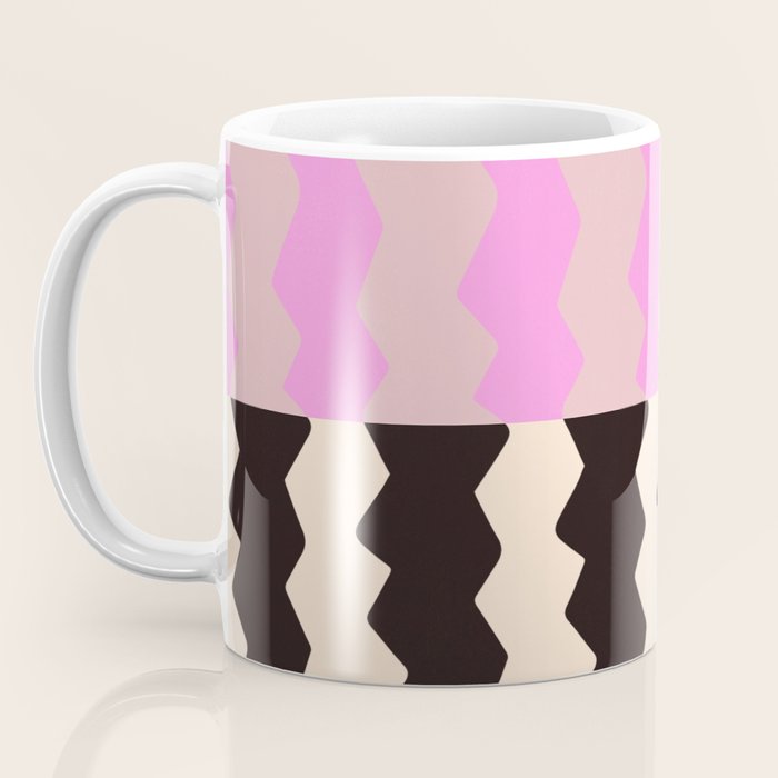 summer RHYTHMS, black & pink Coffee Mug Gallery Image 3