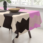 summer RHYTHMS, black & pink Tablecloth Gallery Image 3