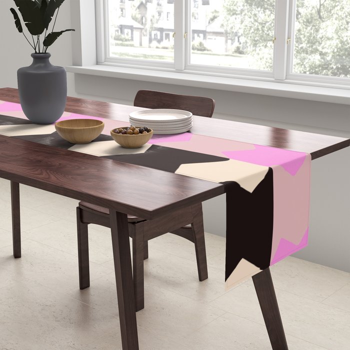 summer RHYTHMS, black & pink Table Runner Gallery Image 2